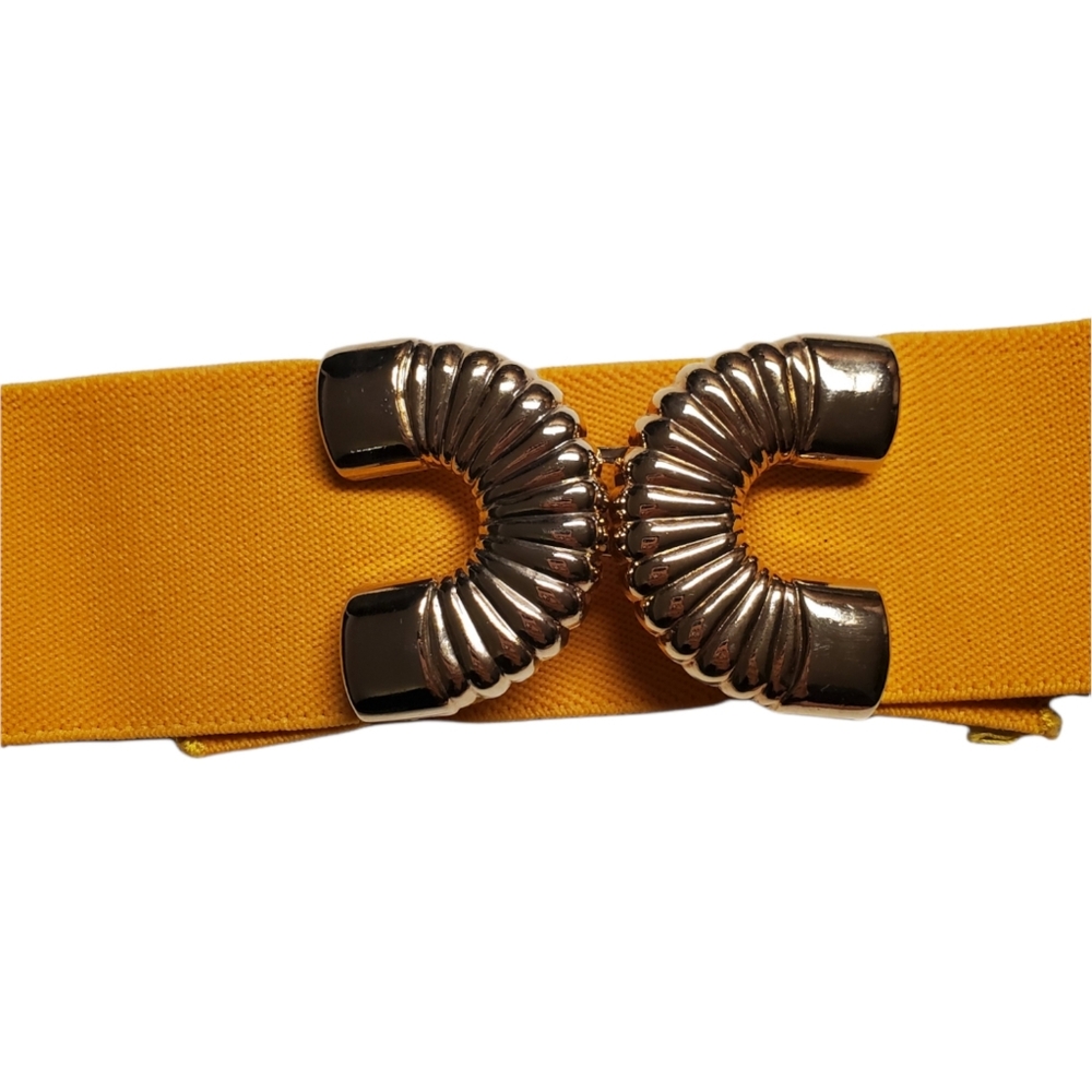 Yellow elastic belt